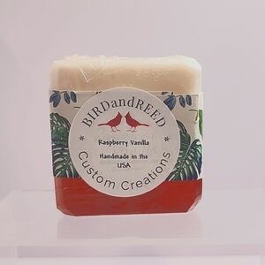 Hand Crafted Made in America Raspberry Vanilla Soap 4 oz bar